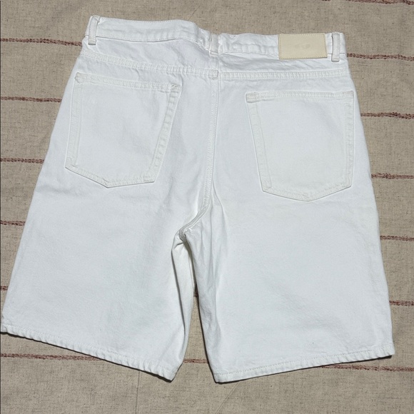 Zara Men's White Jean Shorts - Picture 7 of 12